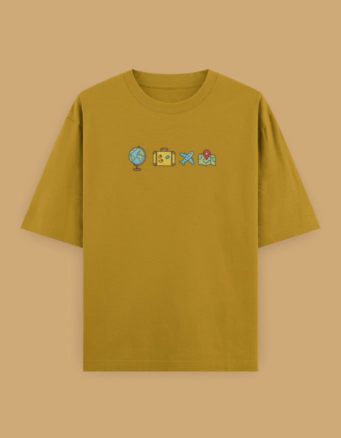 Color_BottleGreen Miles & Moments Tee Bottle Green Unisex T-Shirt by ItiDharma