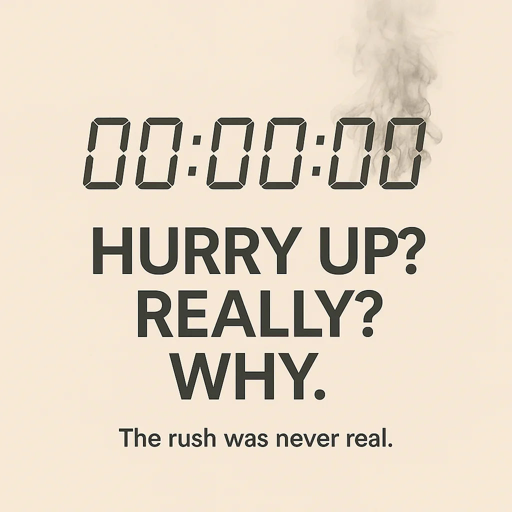 🕰️ Hurry Up, Really? Why? - ItiDharma, Truth about fake urgency, FOMO