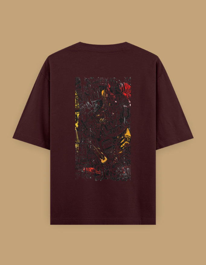 Color_GreyMelange Creative Chaos - Unisex Oversized Classic T-Shirt Grey Melange Unisex Oversized T-Shirt by ItiDharma