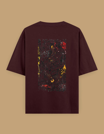 Color_GreyMelange Creative Chaos - Unisex Oversized Classic T-Shirt Grey Melange Unisex Oversized T-Shirt by ItiDharma