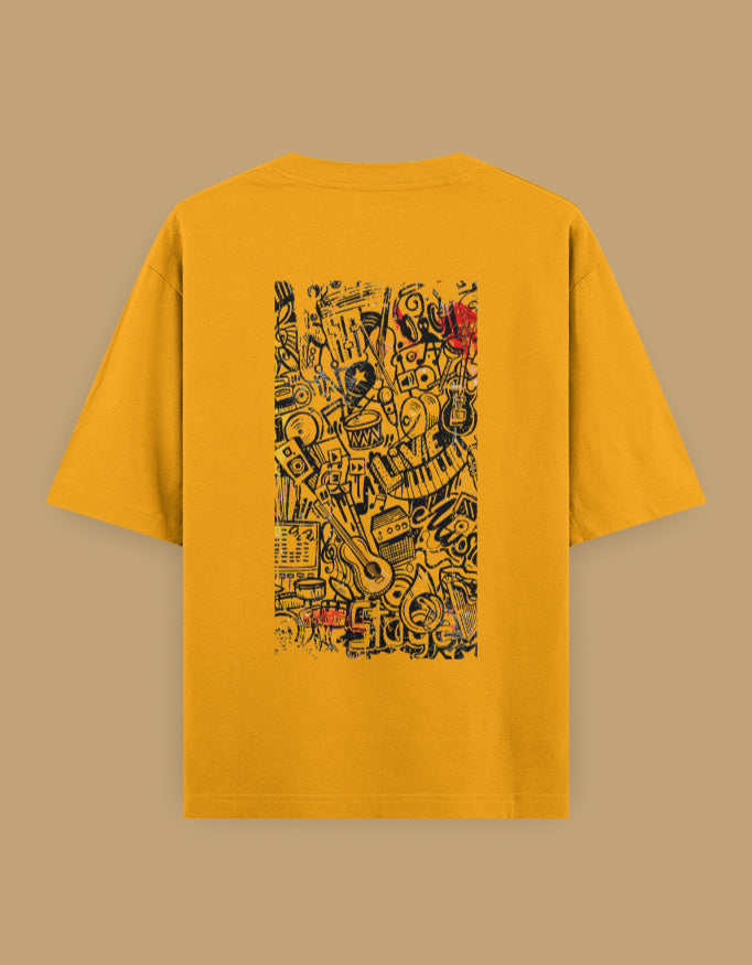 Color_BottleGreen Creative Chaos - Unisex Oversized Classic T-Shirt Bottle Green Unisex Oversized T-Shirt by ItiDharma