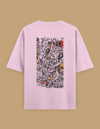 Color_BottleGreen Creative Chaos - Unisex Oversized Classic T-Shirt Bottle Green Unisex Oversized T-Shirt by ItiDharma