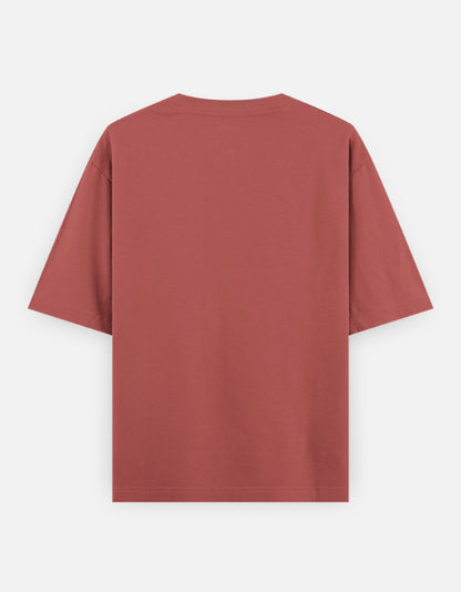 Dusty rose unisex oversized classic t-shirt with short sleeves