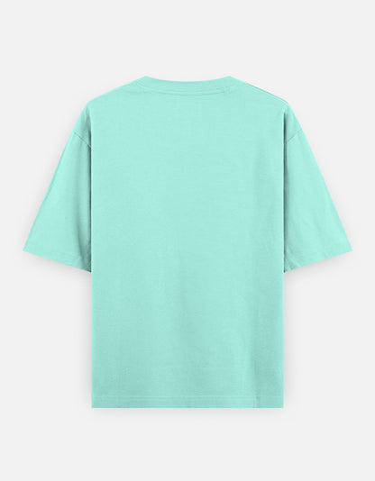 Mint green unisex oversized classic t-shirt with short sleeves