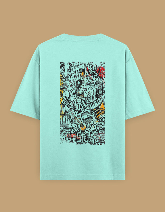 Color_RoyalBlue Creative Chaos - Unisex Oversized Classic T-Shirt Royal Blue Unisex Oversized T-Shirt by ItiDharma