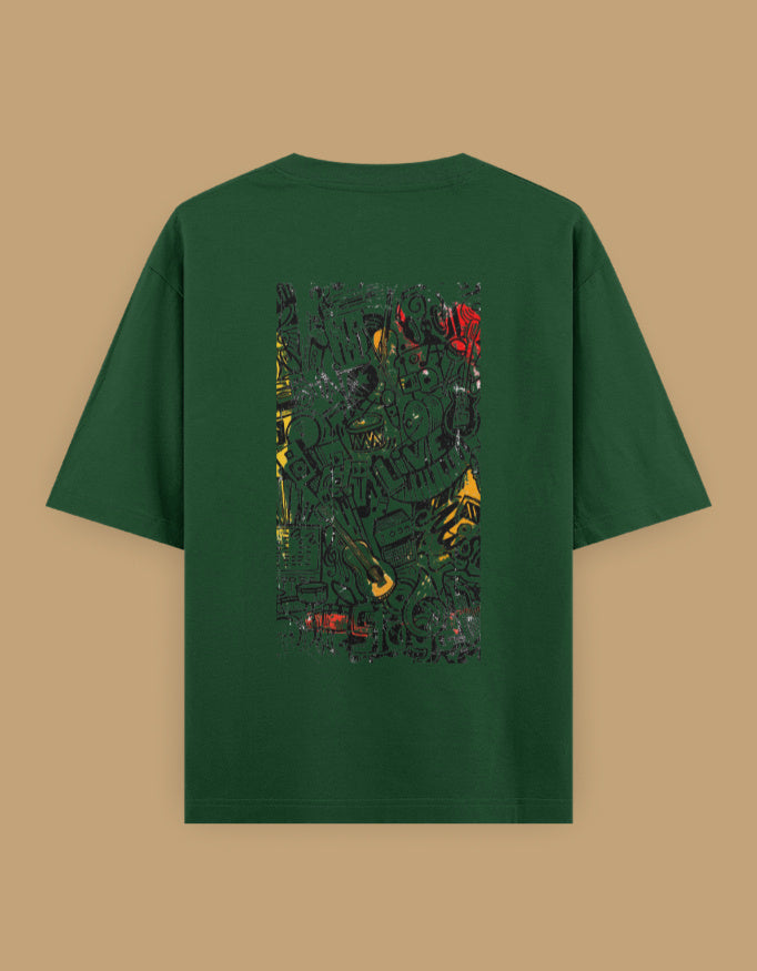 Color_White Creative Chaos - Unisex Oversized Classic T-Shirt White Unisex Oversized T-Shirt by ItiDharma