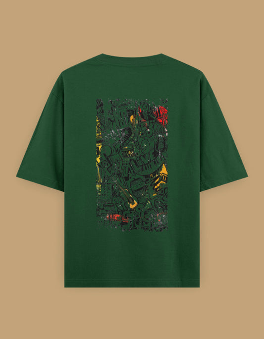 Color_White Creative Chaos - Unisex Oversized Classic T-Shirt White Unisex Oversized T-Shirt by ItiDharma