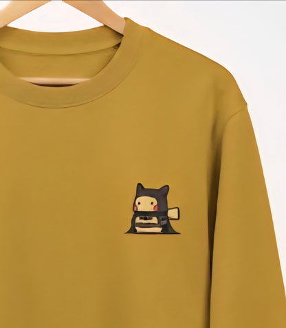 Minimal cute batman sweatshirt