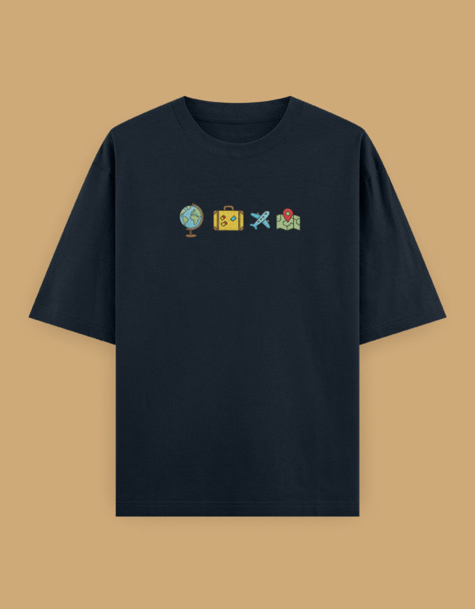Color_Black Miles & Moments Tee Black Unisex T-Shirt by ItiDharma